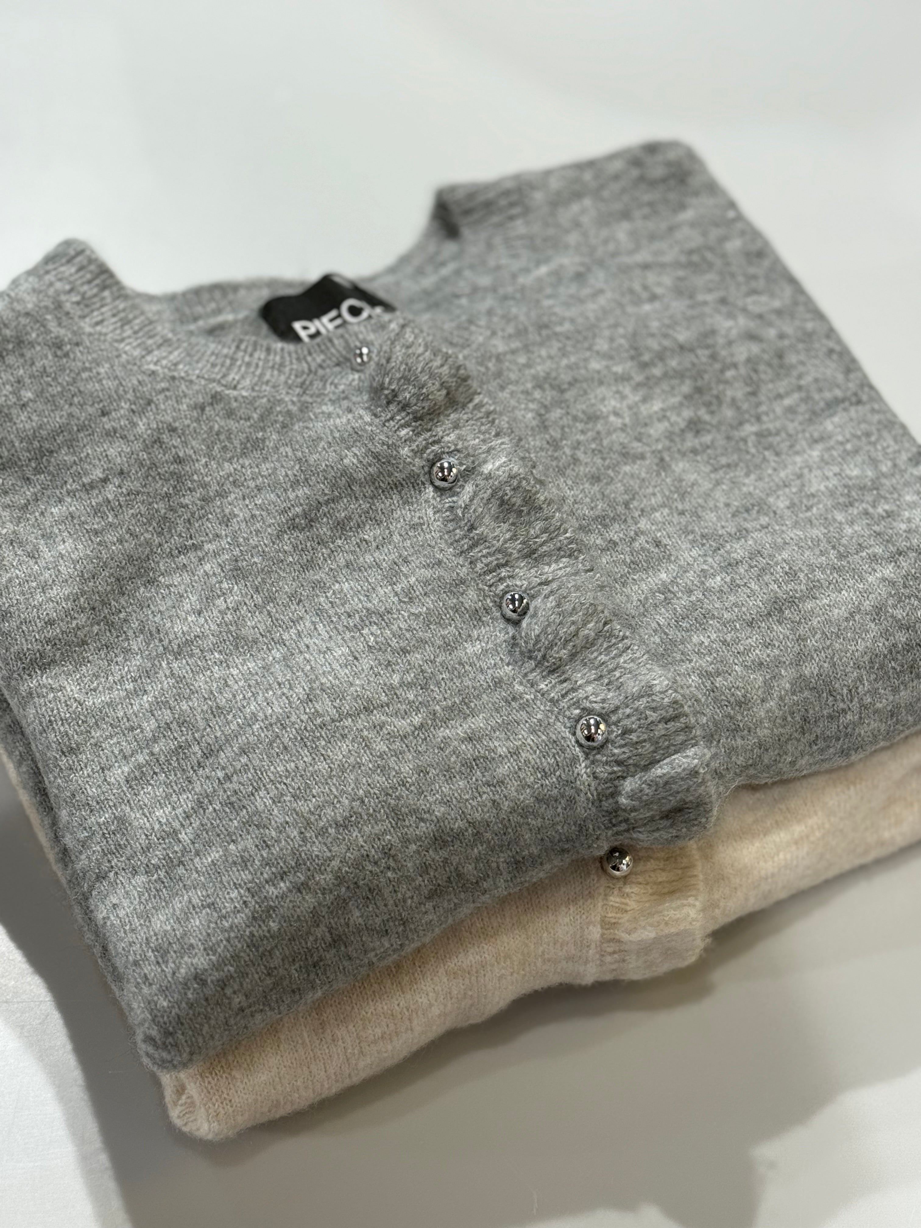 PCLYDIA Knit Cardigan - Birch